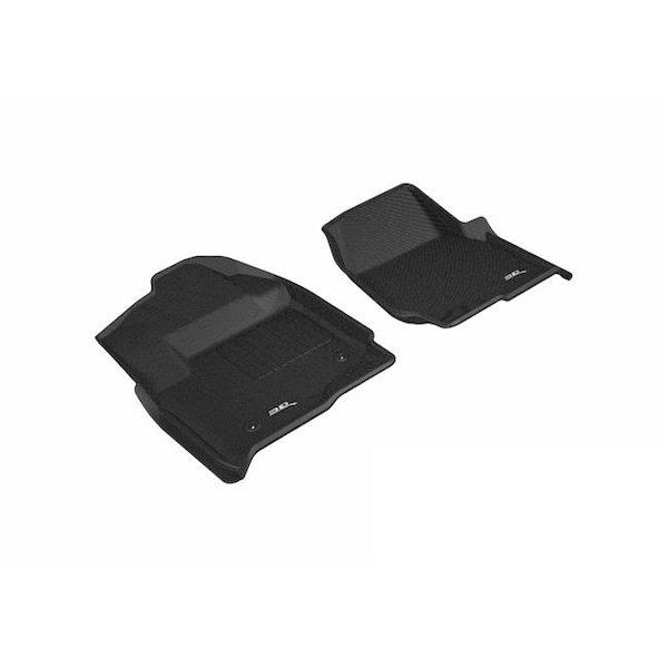 3D Maxpider 3D MAXpider L1FR10711509 R1 Kagu Floor Mat for Ford F-250; 350 & 450 2017 Super Duty Crew Cab - Black L1FR10711509 - main